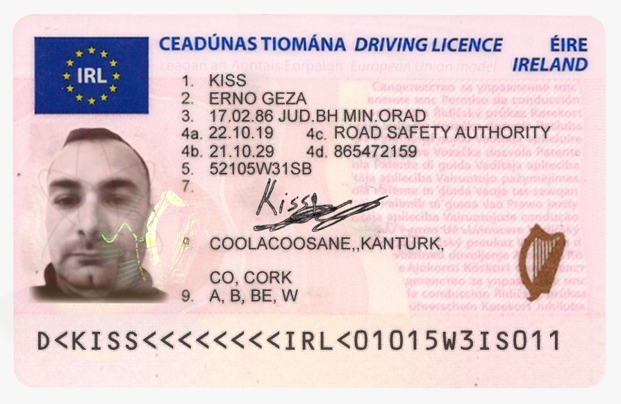 Irish Drivers License