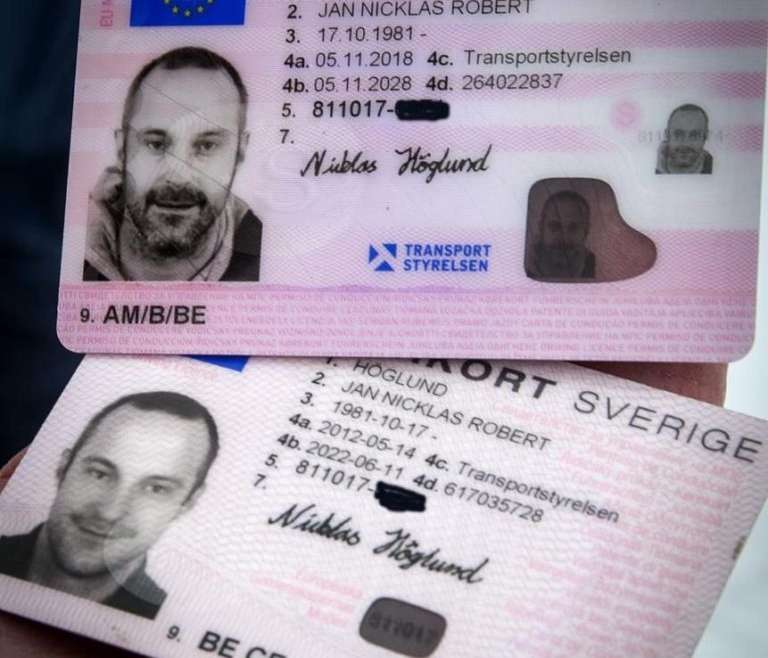 Swedish drivers license